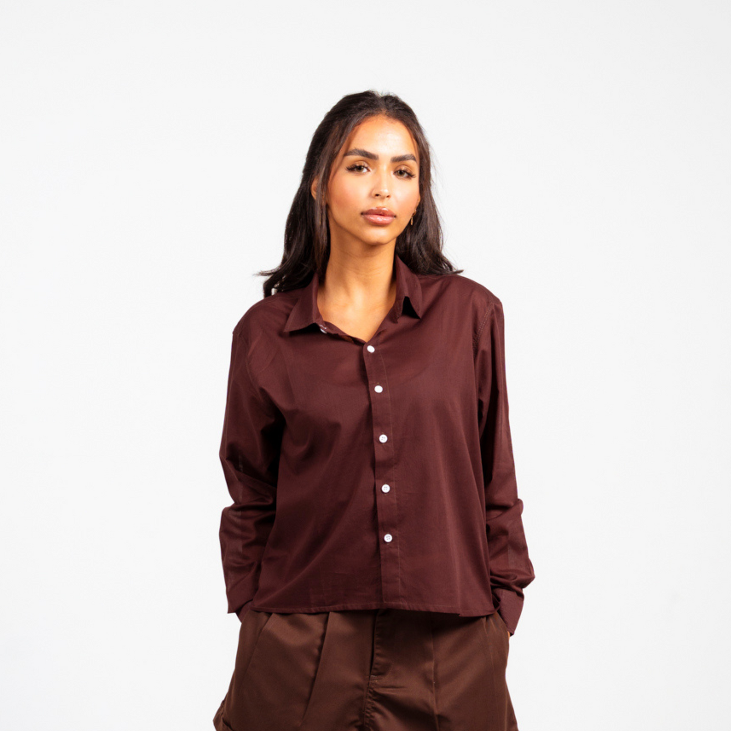 Boxy Shirt - Oxblood