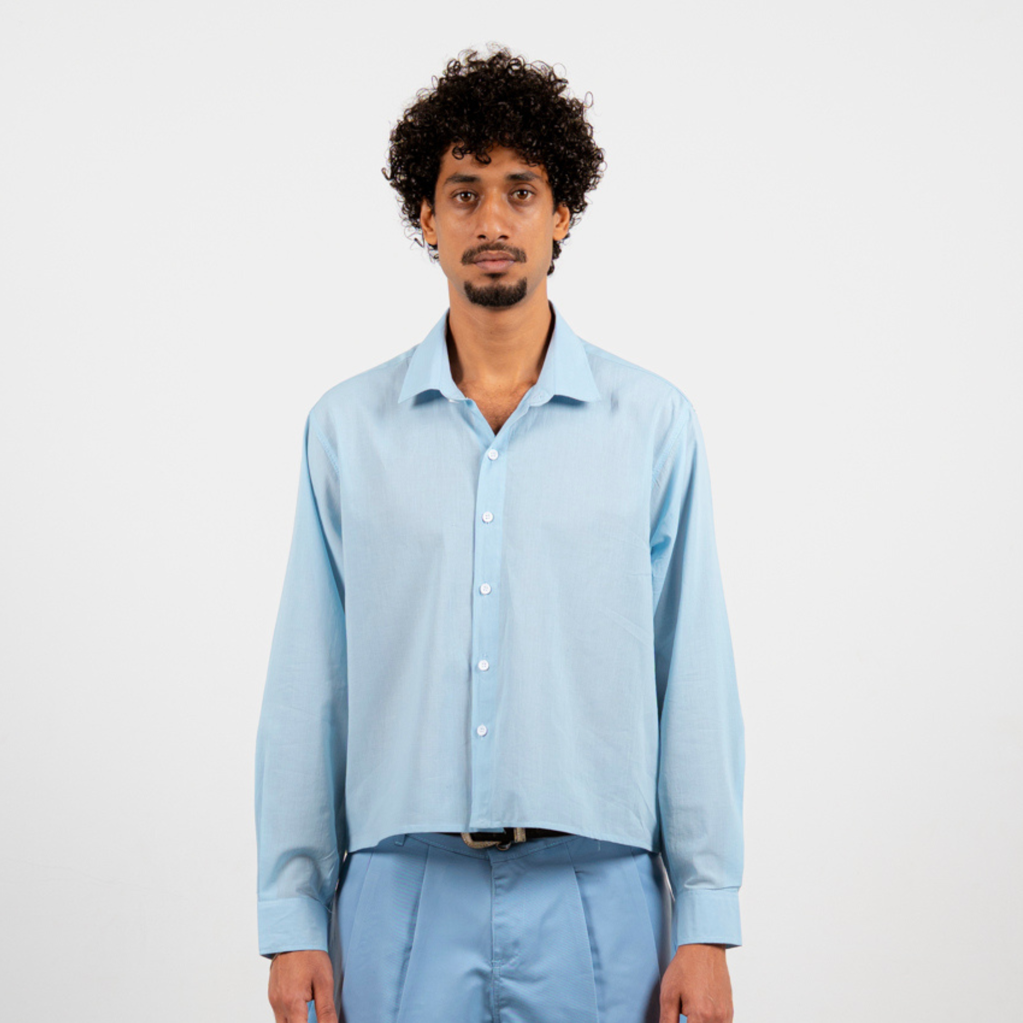 Boxy Shirt - Sky Blue