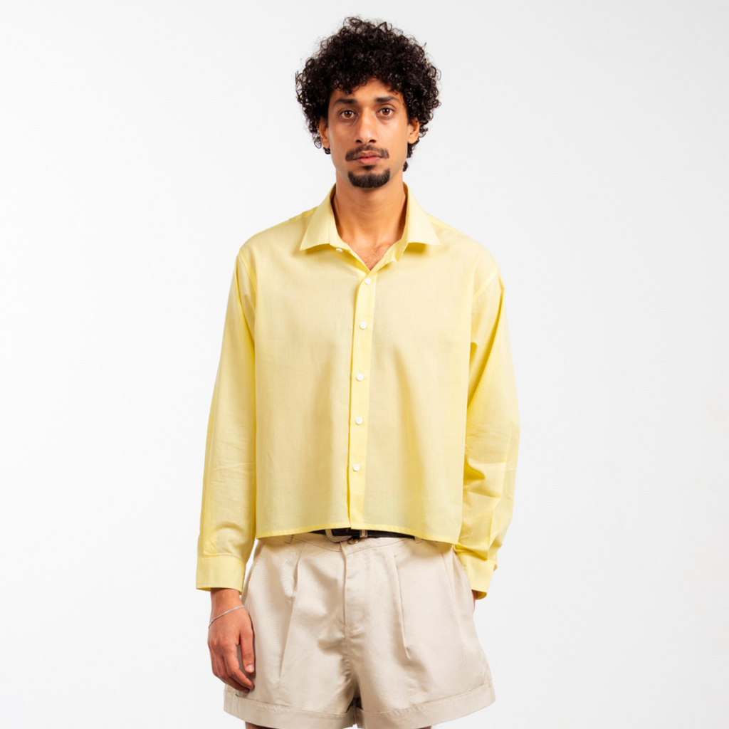 Boxy Shirt - Butter Yellow