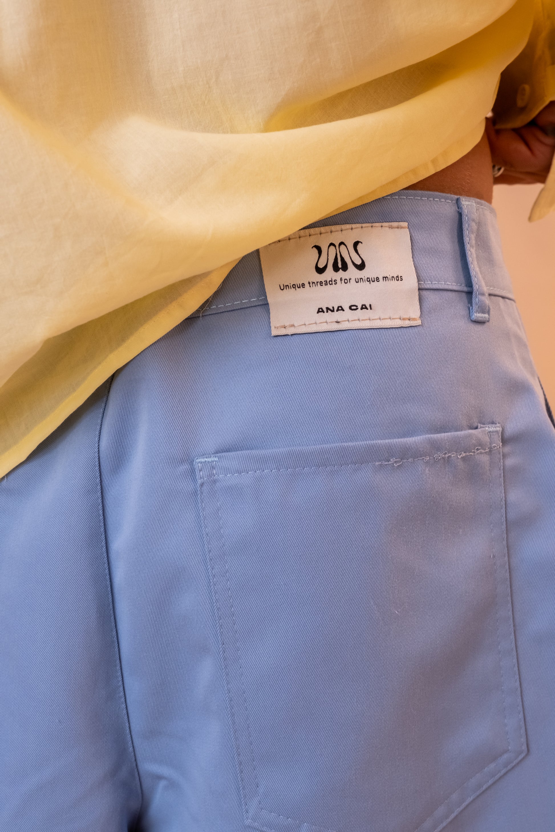 Boxer Pleated Shorts - Sky Blue