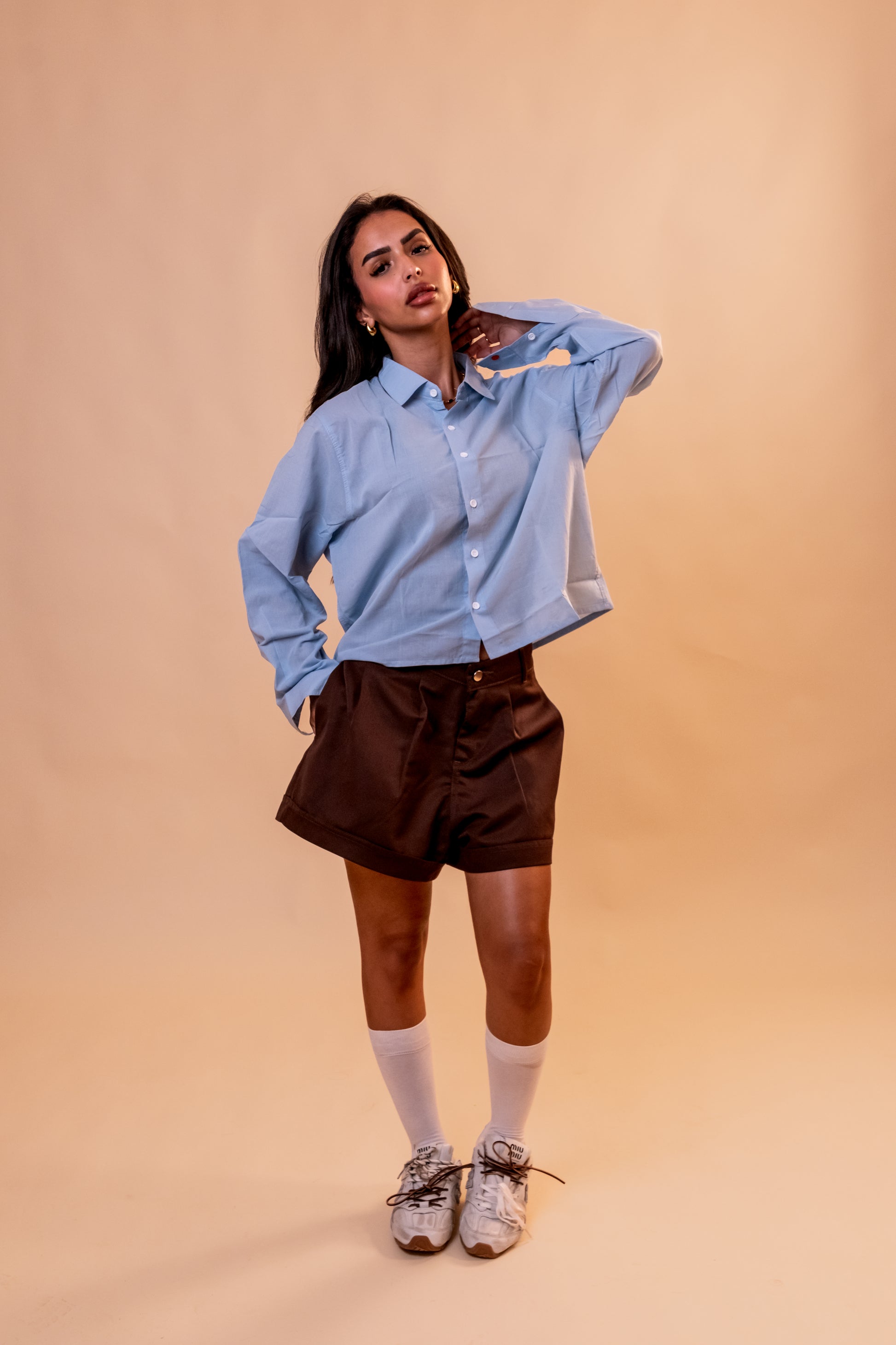 Boxy Shirt - Sky Blue