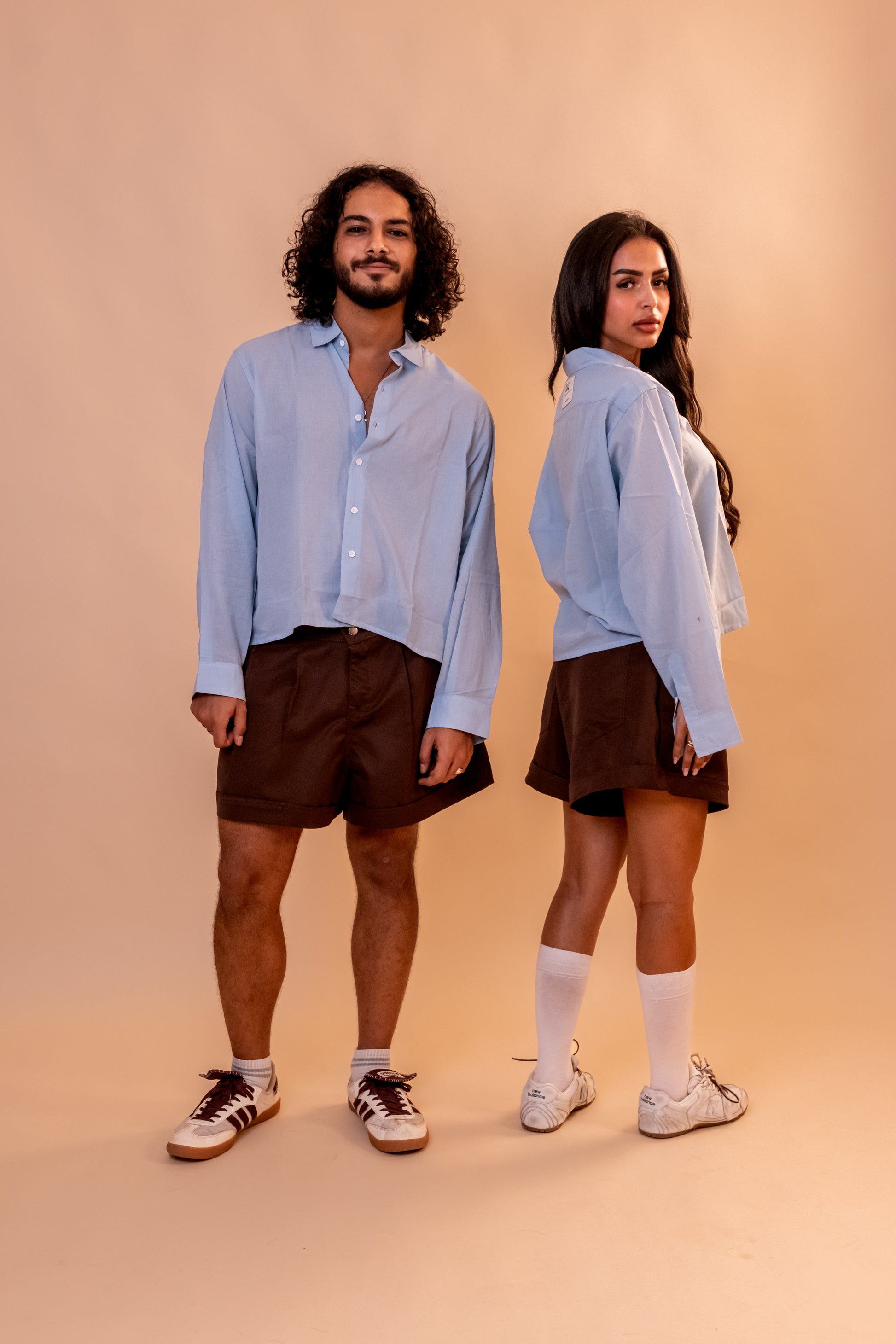 Boxer Pleated Shorts - Brown