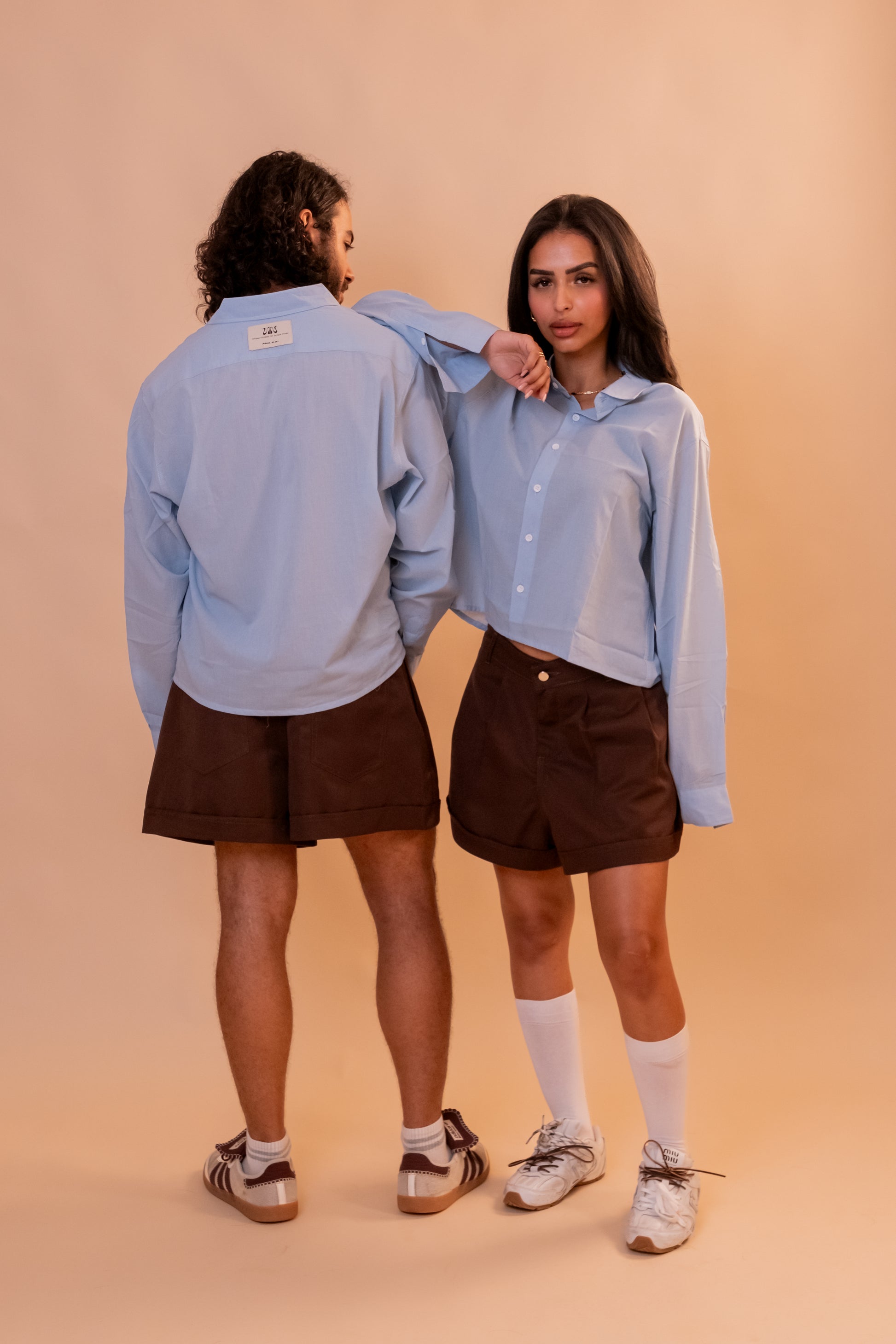 Boxer Pleated Shorts - Brown