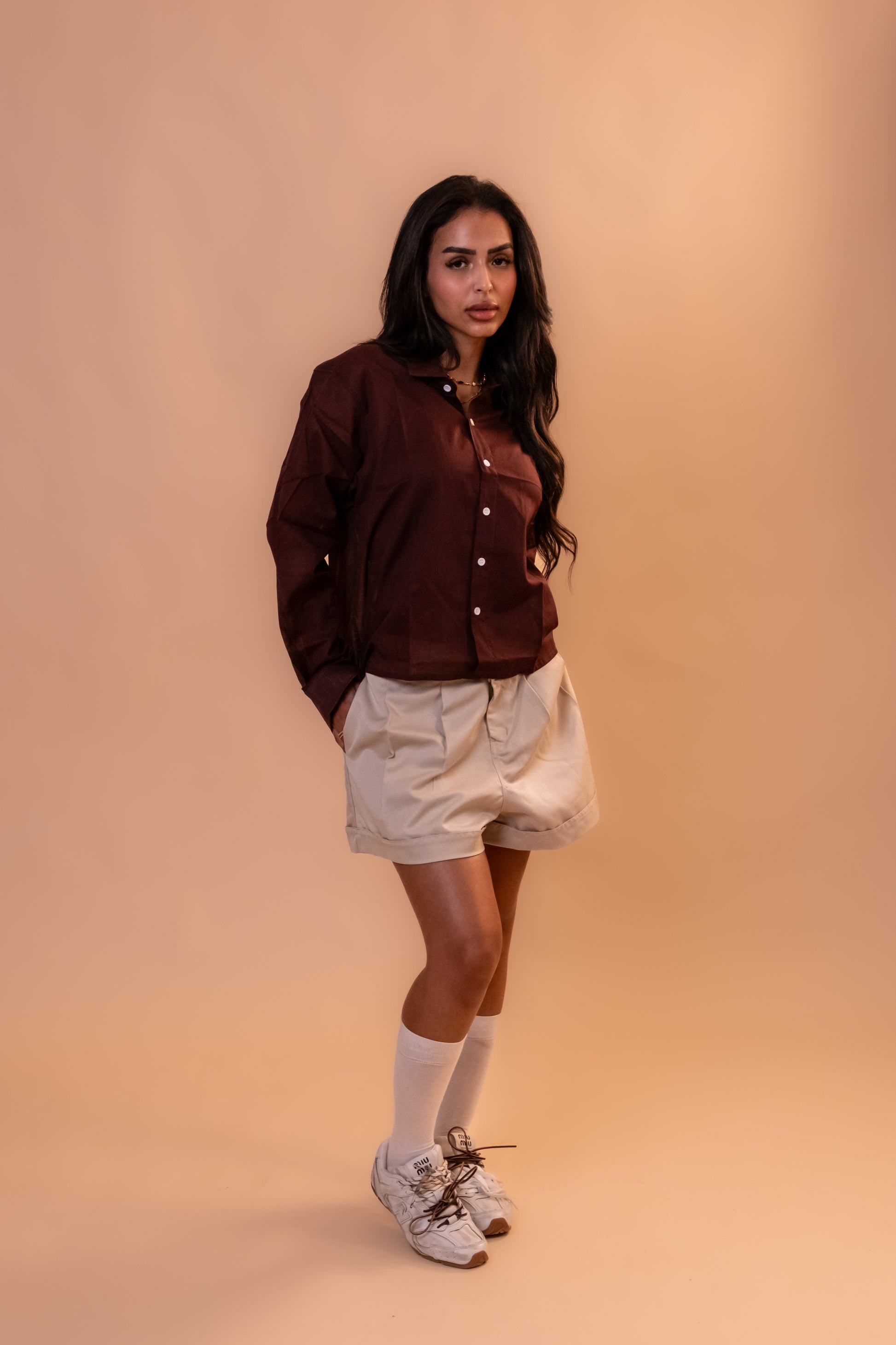 Boxy Shirt - Oxblood