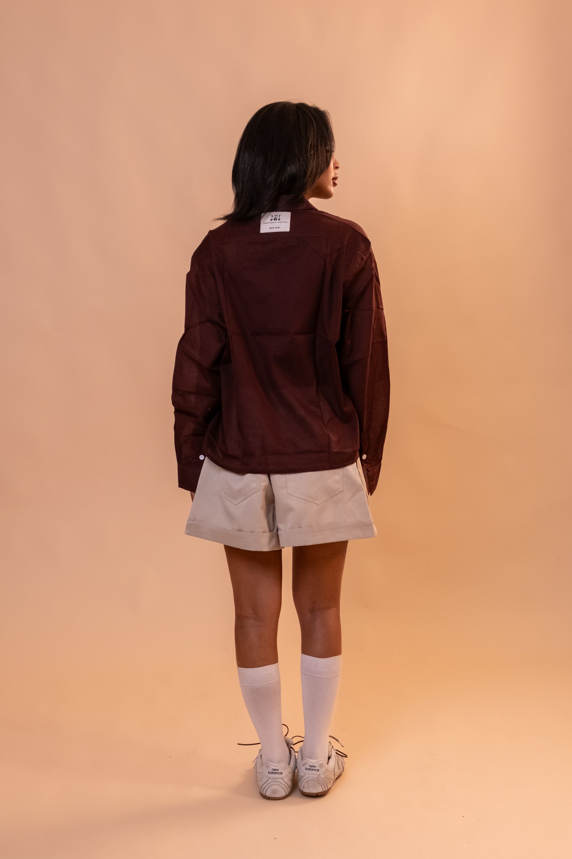 Boxer Pleated Shorts - Beige