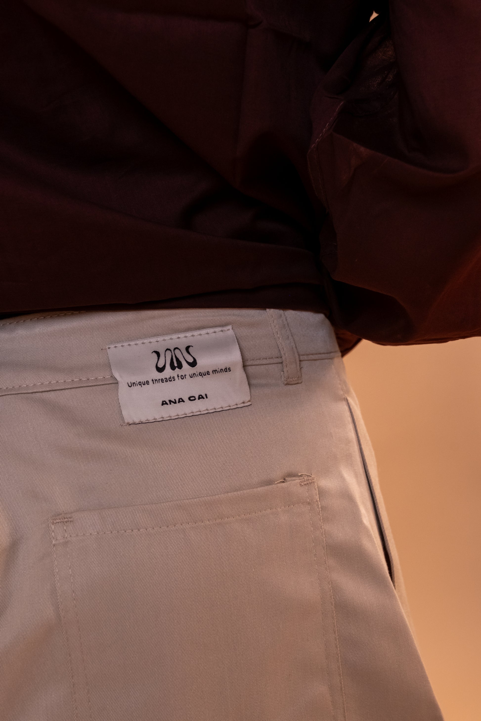Boxer Pleated Shorts - Beige