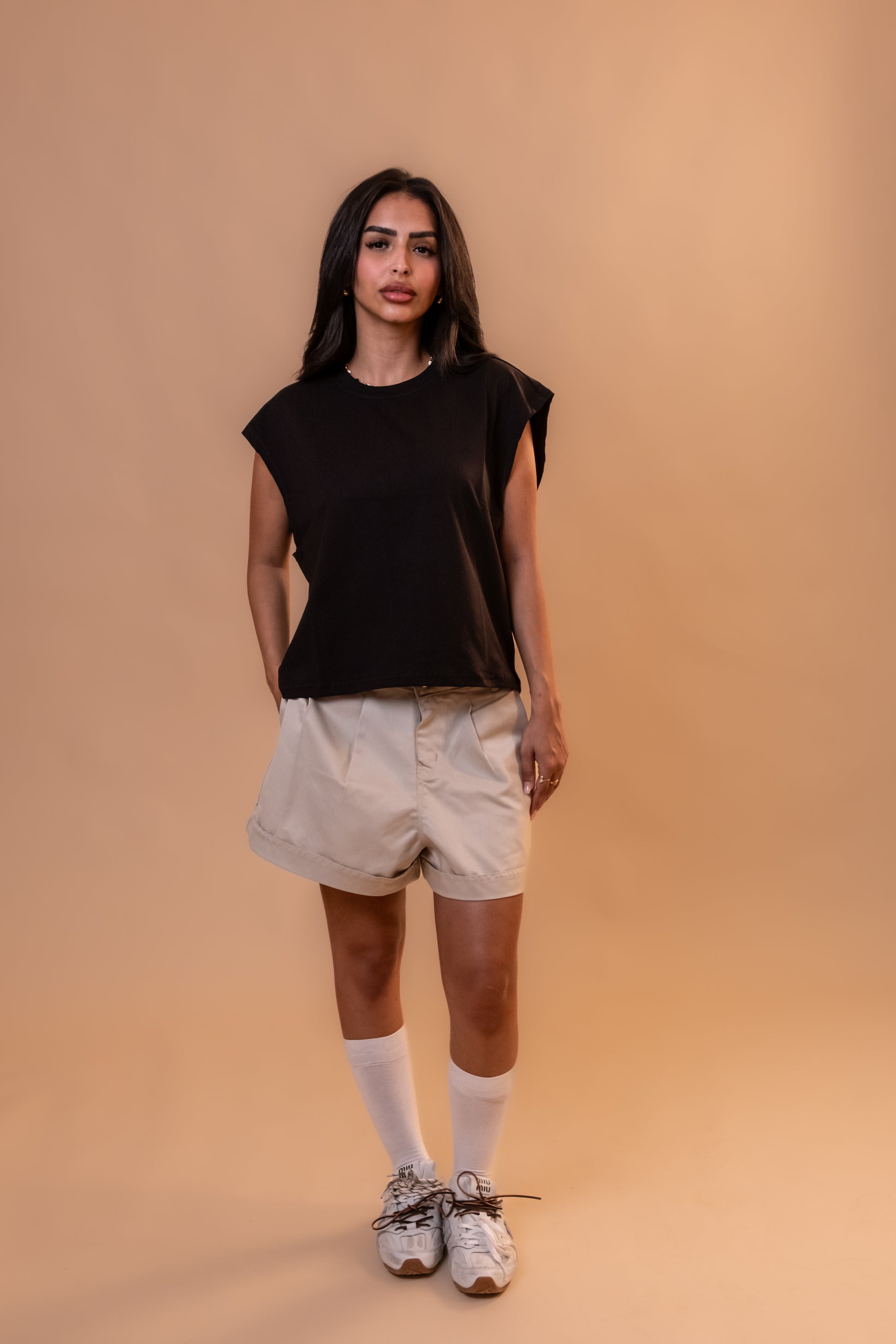 Boxy Tank Top - Black