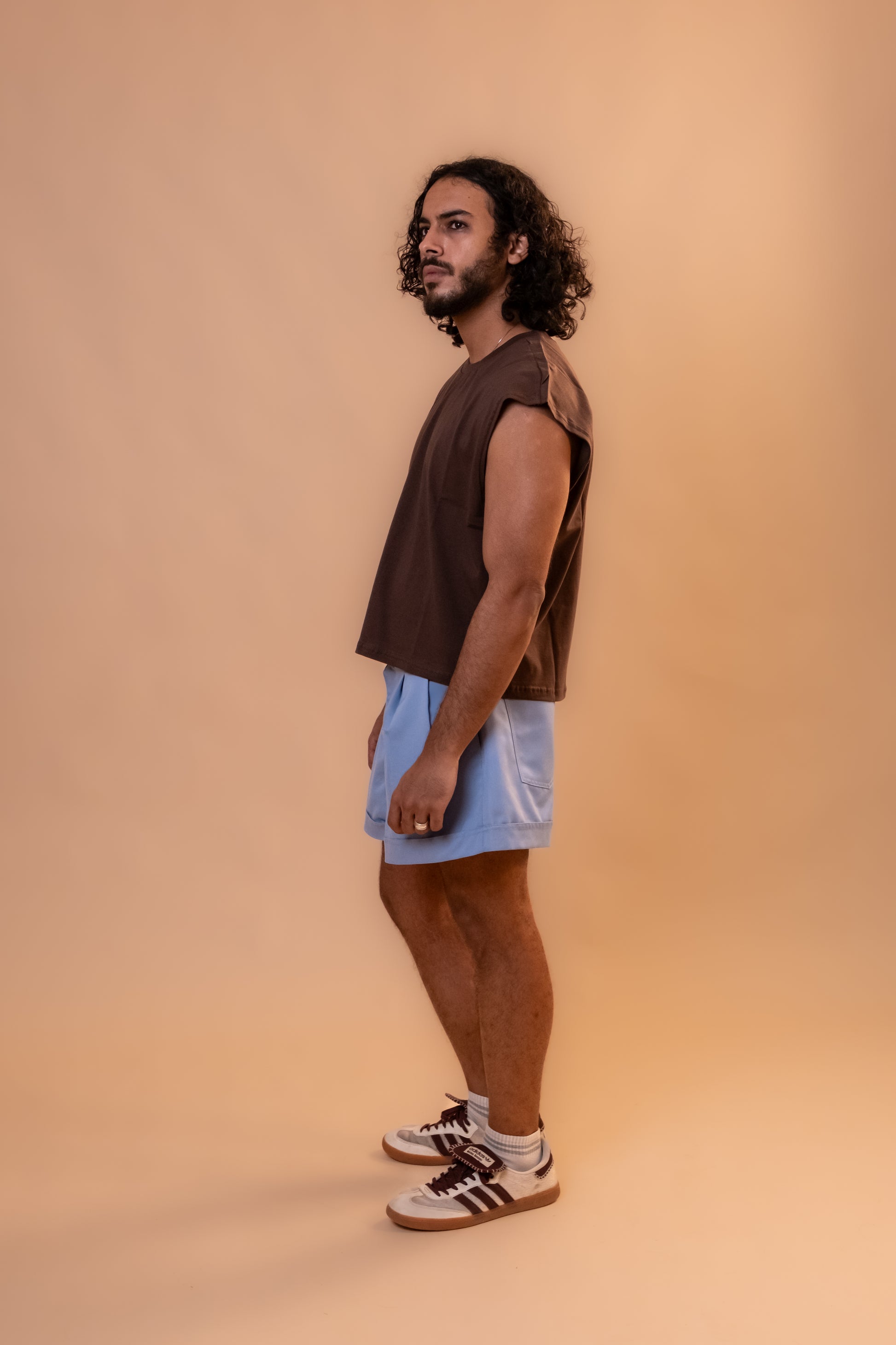 Boxy Tank Top - Brown