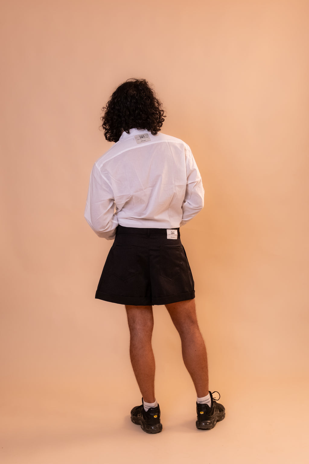 Boxer Pleated Shorts - Black