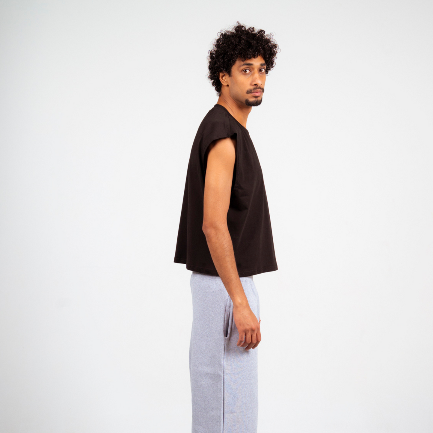 Boxy Tank Top - Black