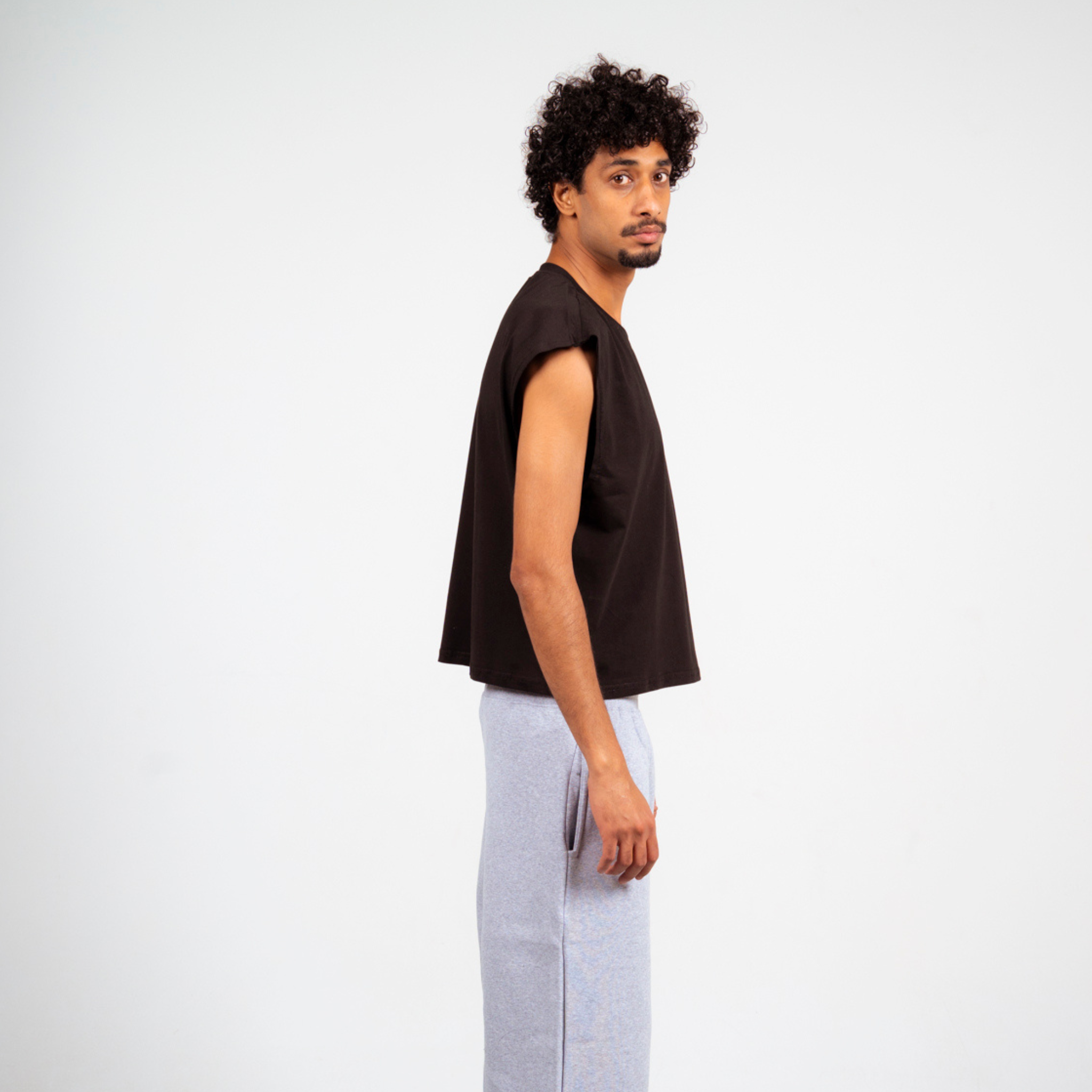 Boxy Tank Top - Black