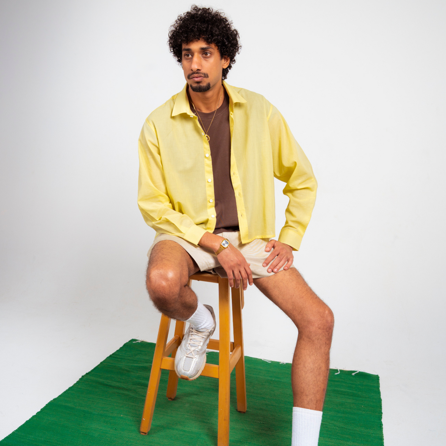 Boxy Shirt - Butter Yellow