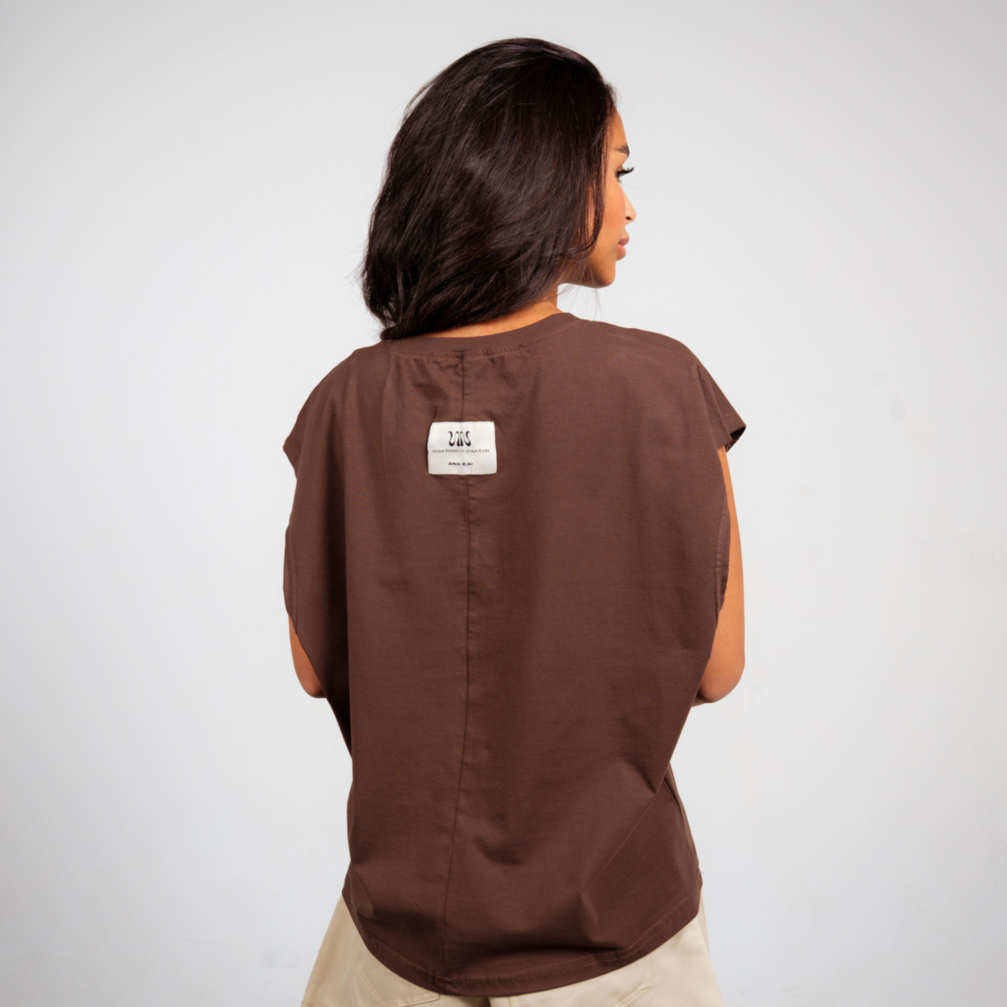 Boxy Tank Top - Brown