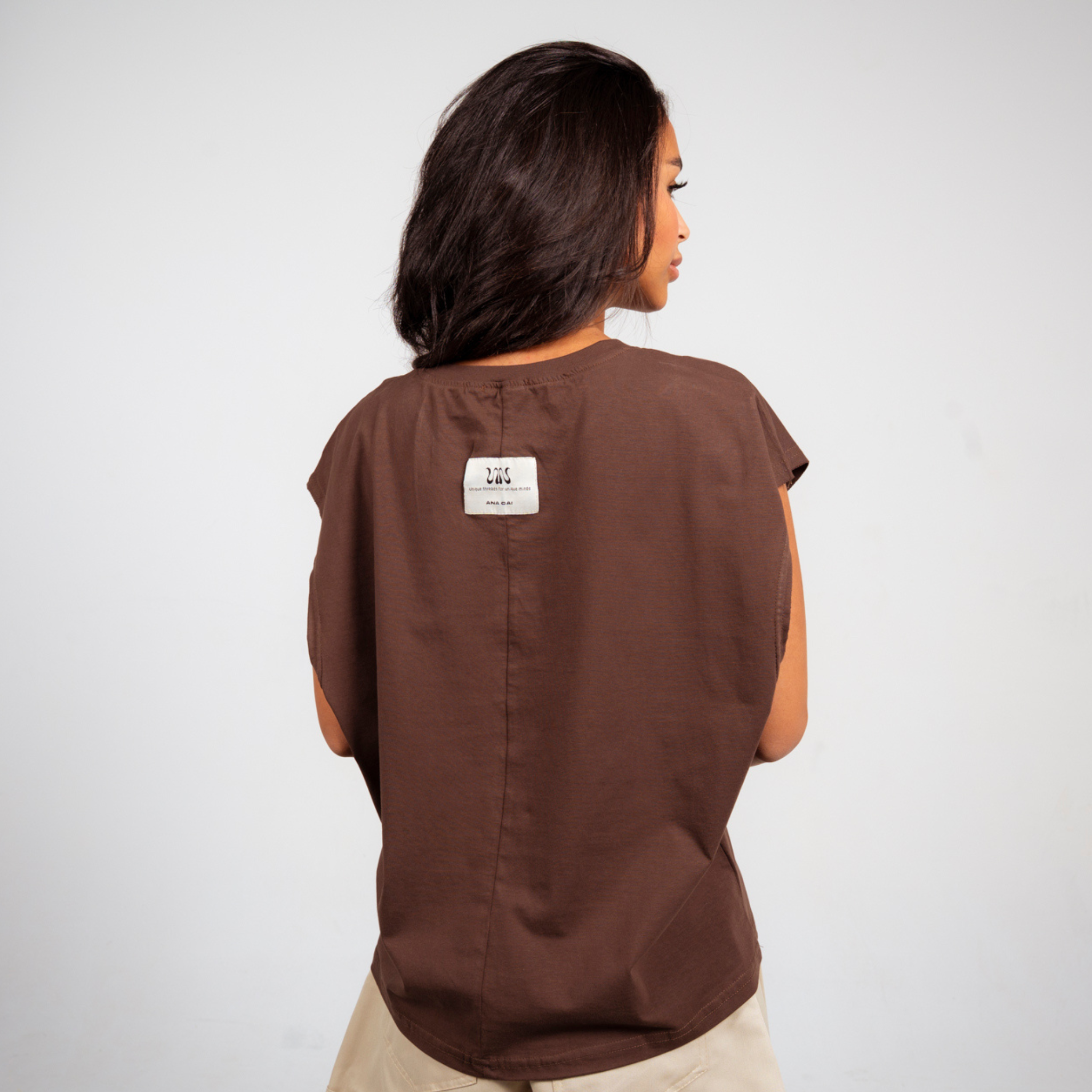 Boxy Tank Top - Brown
