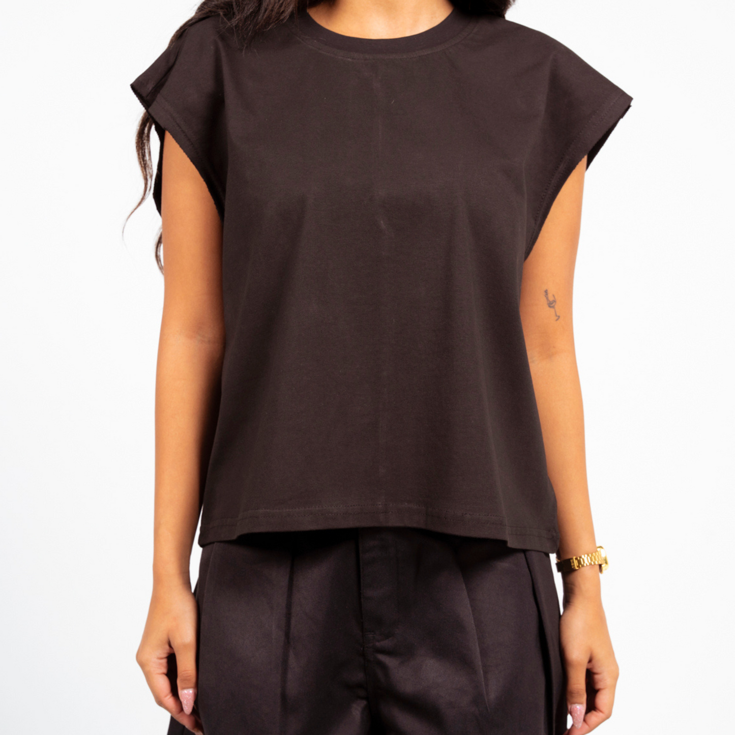 Boxy Tank Top - Black