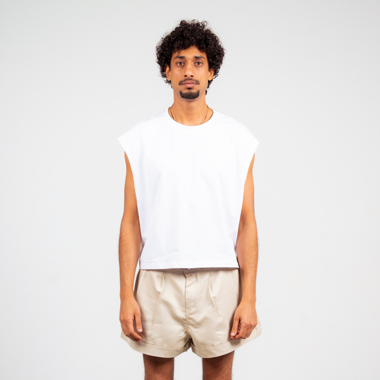 Boxy Tank Top - White