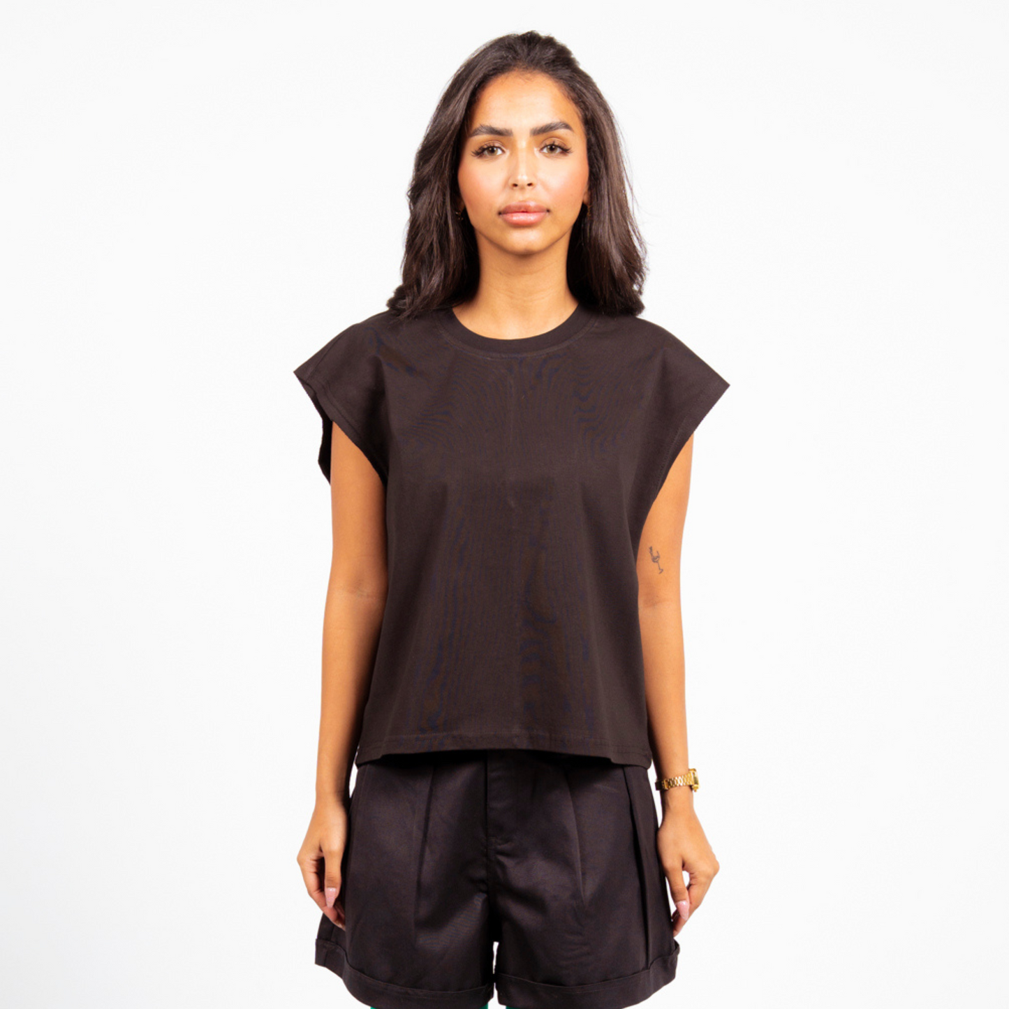 Boxy Tank Top - Black