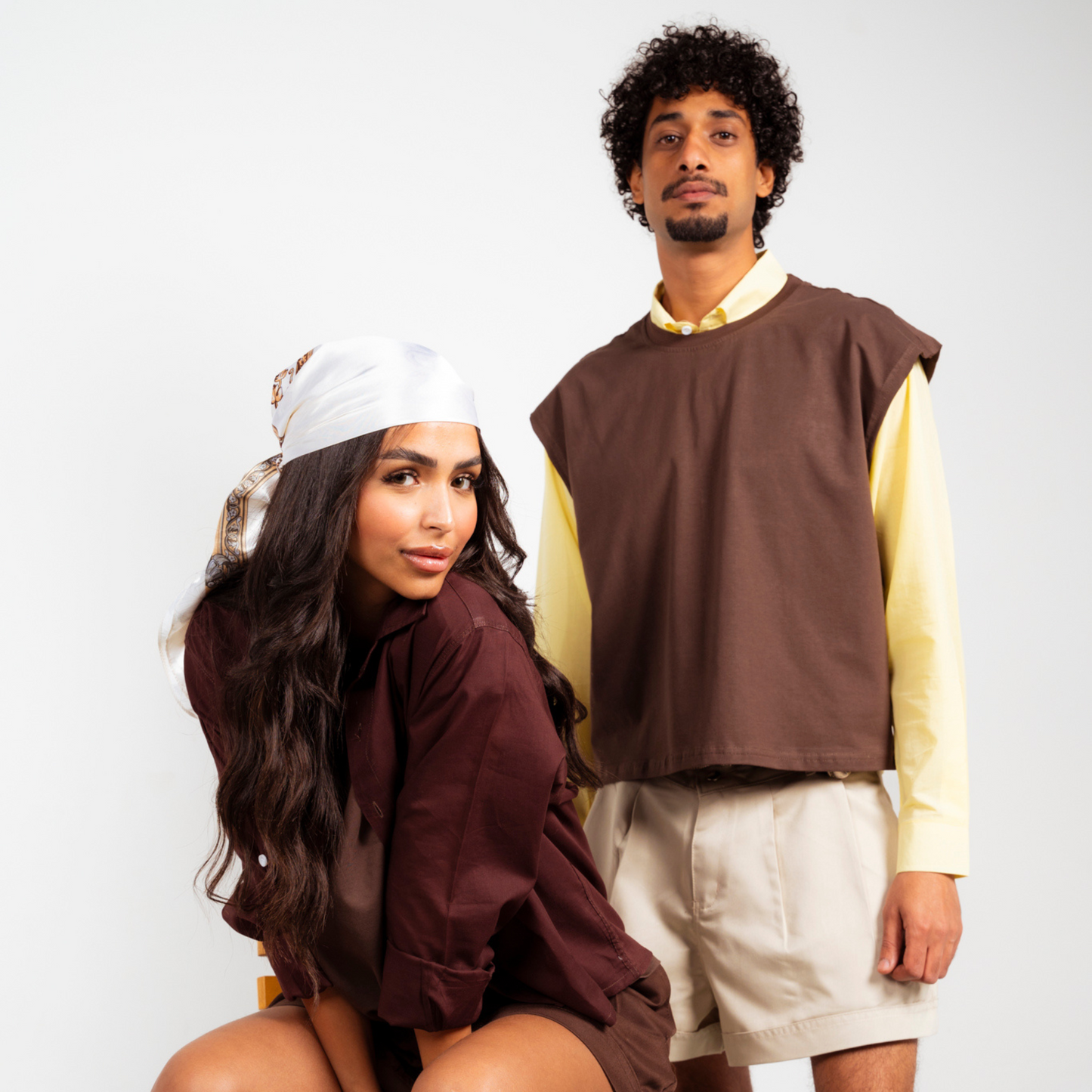 Boxer Pleated Shorts - Brown