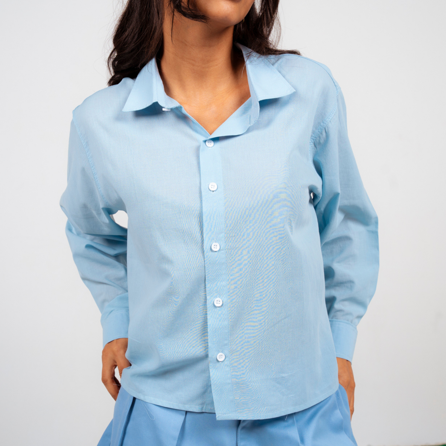Boxy Shirt - Sky Blue