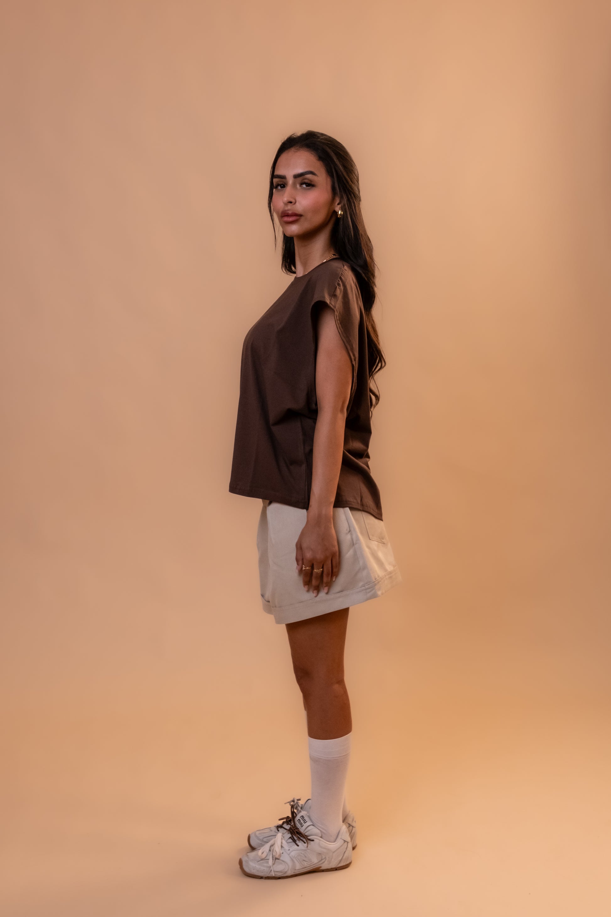 Boxy Tank Top - Brown